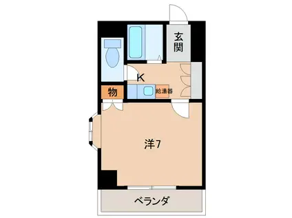 エイトマンション(1K/5階)の間取り写真