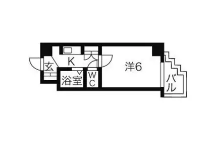 T&Sセンチュリーハイツ(1K/2階)の間取り写真