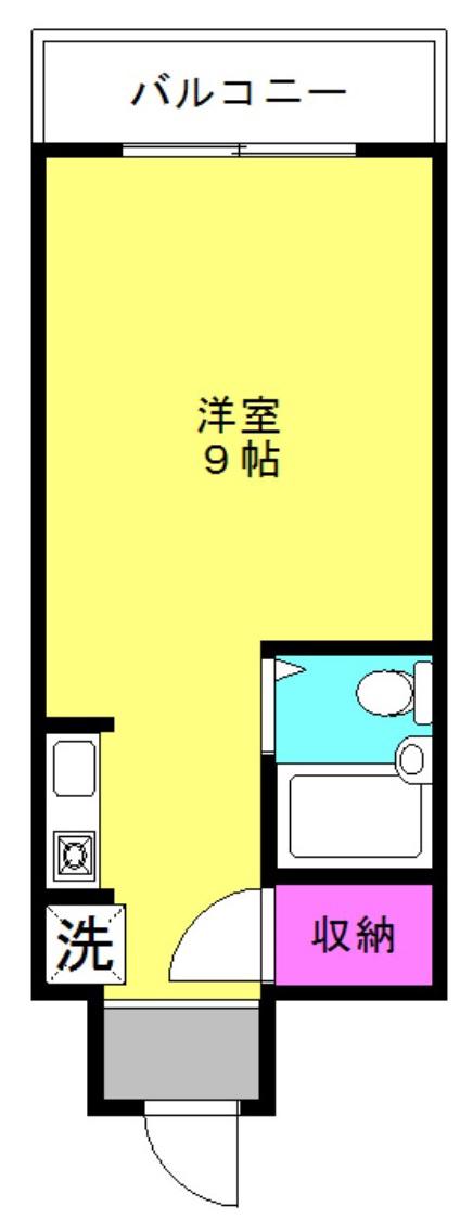 第15サンライズイトウ(ワンルーム/3階)の間取り写真