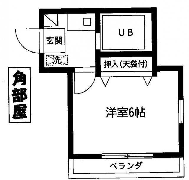 ニュートラッドハウス(1K/2階)の間取り写真