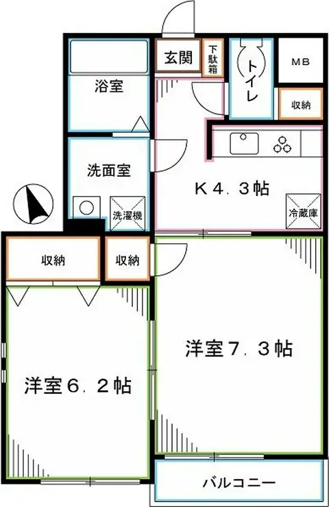 コンフォートレジデンス 2階階 間取り