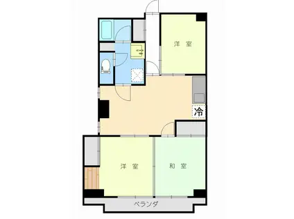 RESPLANDOR伊勢崎レスプランドール(3LDK/2階)の間取り写真