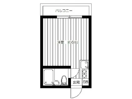 フェニックス一番館(ワンルーム/2階)の間取り写真