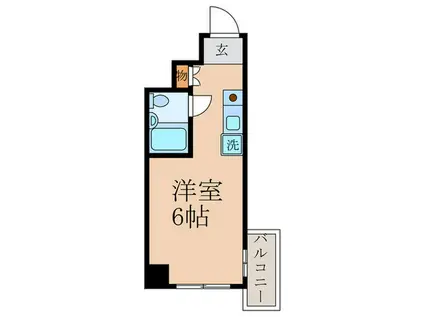 シャルムタナカ(ワンルーム/2階)の間取り写真