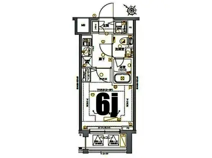 LEA横濱アヴニール(1K/5階)の間取り写真