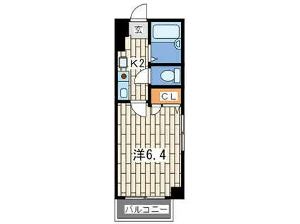エンプレス(1K/5階)の間取り写真