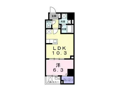 MAY FAIR(1LDK/8階)の間取り写真