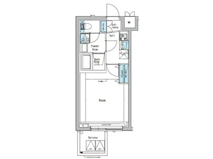 マキシヴ中野(1K/2階)の間取り写真