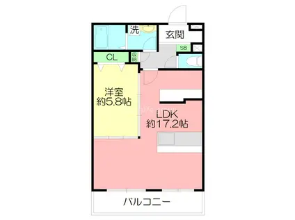 ルミエールIII(1LDK/2階)の間取り写真