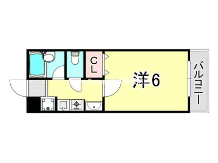 ステラハウス18(1K/2階)の間取り写真