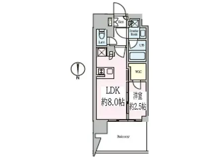 クレストコート東陽町(1LDK/11階)の間取り写真