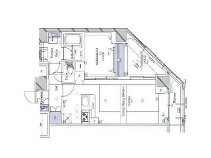 ガリシア南馬込(2LDK/4階)の間取り写真
