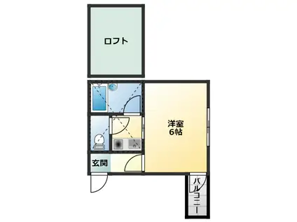 インタースペース松本1番館(ワンルーム/1階)の間取り写真