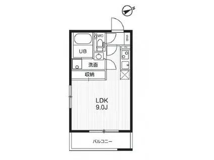 モアリッシェル代官山青葉台(ワンルーム/3階)の間取り写真
