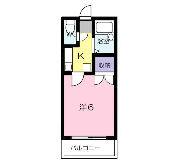 エルソル(1K/3階)の間取り写真