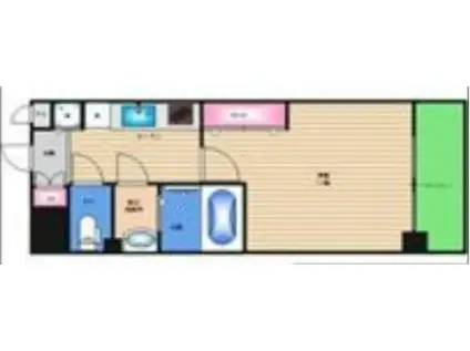 LUXE東三国Ⅳ(1K/2階)の間取り写真