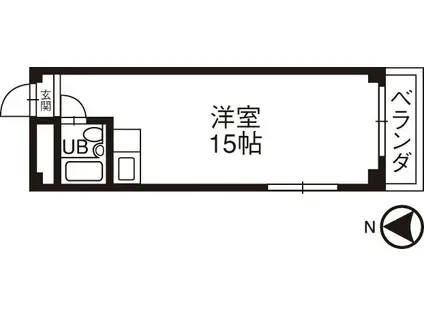 朝日プラザ金沢カレッジスクエアI(ワンルーム/3階)の間取り写真