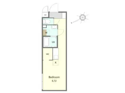 ショウケン ヴィラ玉川学園1(ワンルーム/2階)の間取り写真