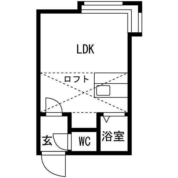 TS札幌(1K/3階)の間取り写真