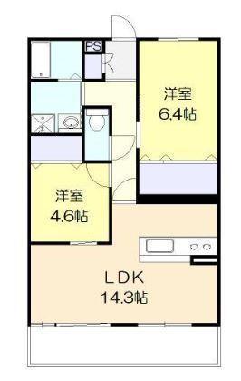アルテマイスターIO(2LDK/2階)の間取り写真