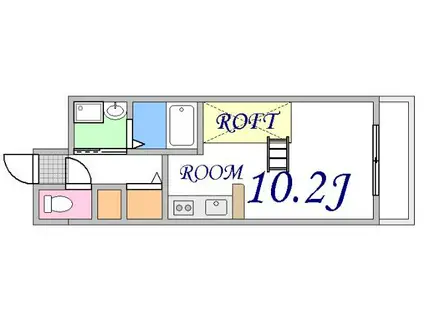 KATAYAMABLDG21(ワンルーム/4階)の間取り写真
