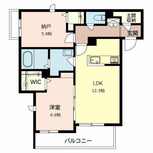 SOL.LEVANTE(2LDK/3階)の間取り写真