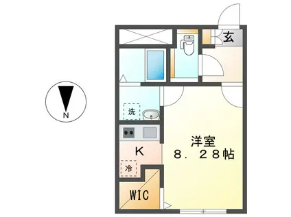 BRANCHE桜山III(1K/5階)の間取り写真
