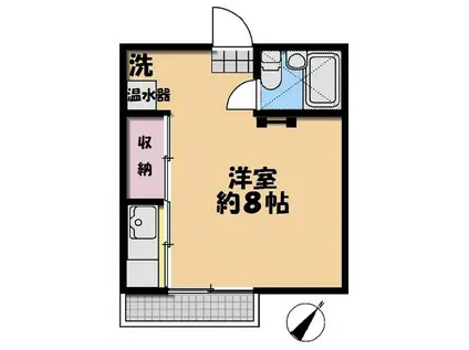 メゾン雪谷(ワンルーム/2階)の間取り写真