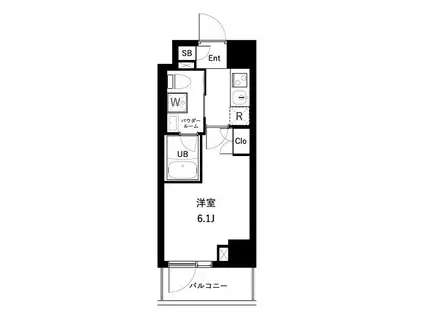 アーバンパーク西船橋(1K/3階)の間取り写真