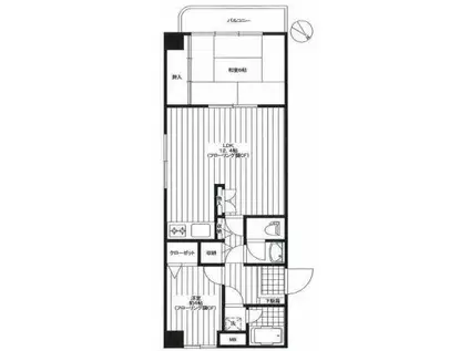 デ・フレール本駒込(2LDK/1階)の間取り写真