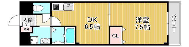 メゾンバイタルA棟(1DK/1階)の間取り写真