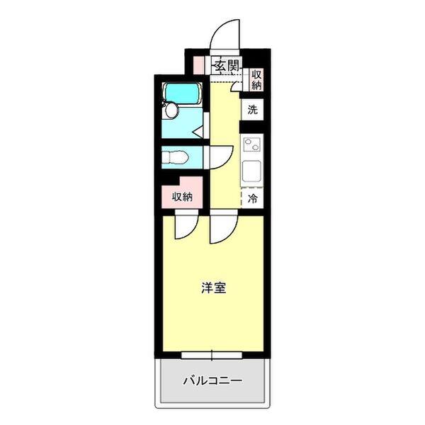 プライムアーバン仙台五橋(1K/5階)の間取り写真
