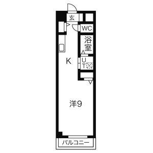 LUMIERE DUO SA館(1K/1階)の間取り写真