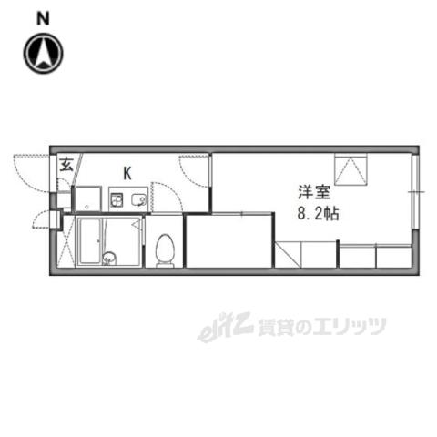 レオパレス光善寺(1K/2階)の間取り写真