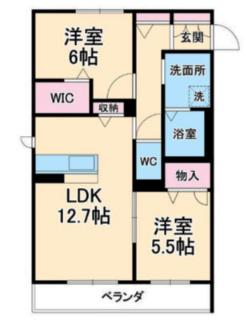 THE PARK RESIDENCE 138(2LDK/3階)の間取り写真
