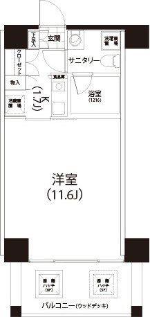 クイズ恵比寿(1K/5階)の間取り写真