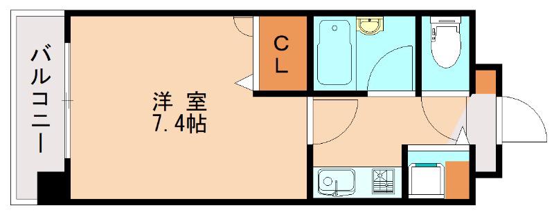 ライオンズプラザ博多駅南(1K/10階)の間取り写真