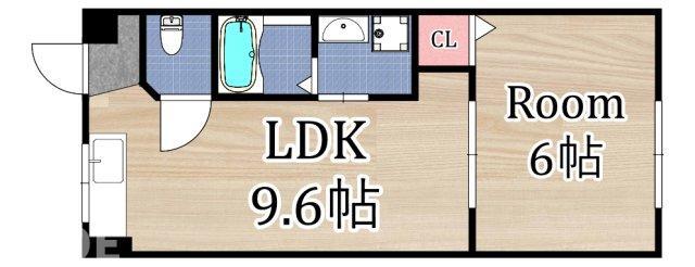 Mプラザ城東弐番館(1LDK/7階)の間取り写真