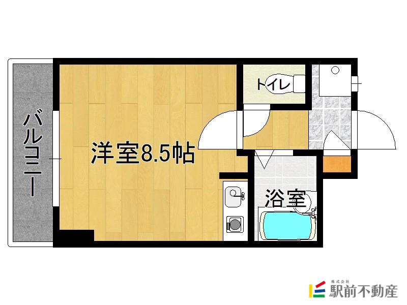 ST藤崎ビル(ワンルーム/6階)の間取り写真
