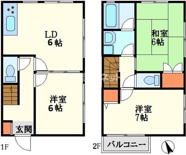ハウゼM(3LDK/1階)の間取り写真