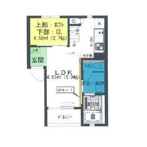 MERCURE-II(1SK/2階)の間取り写真