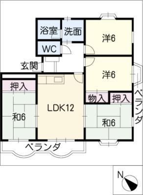 キャッスルプラザ(4LDK/2階)の間取り写真