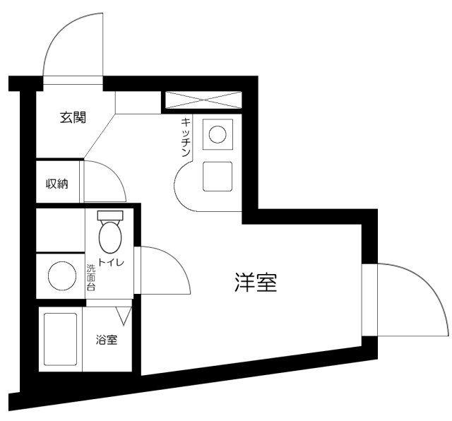 APARTMENT小石川後楽園(ワンルーム/3階)の間取り写真
