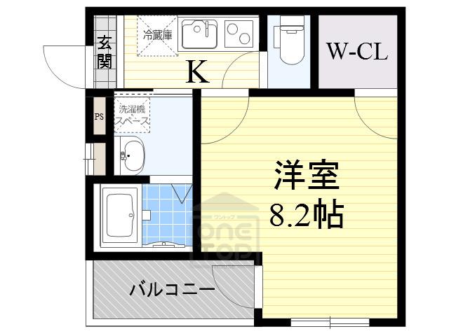 フジパレス曽根南町2番館(1K/1階)の間取り写真