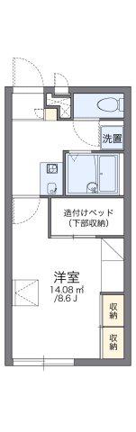 レオパレスラ・フォーレII(1K/1階)の間取り写真