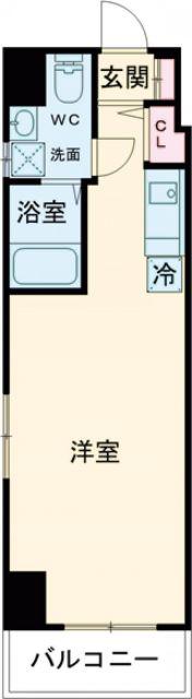 VITA NUOVA 堺(ワンルーム/2階)の間取り写真