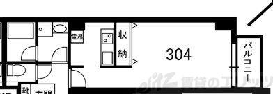 LE・CIEL下新庄(ワンルーム/3階)の間取り写真