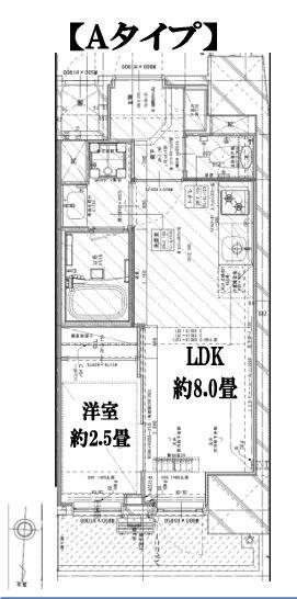 GARDEN XAVIS木場(1LDK/9階)の間取り写真