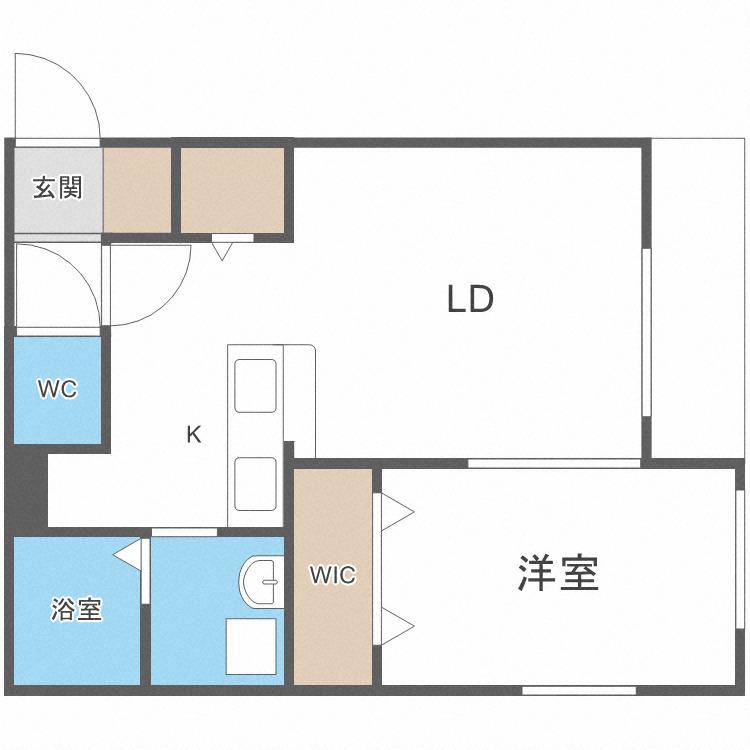AVANTI STAGE(1LDK/1階)の間取り写真