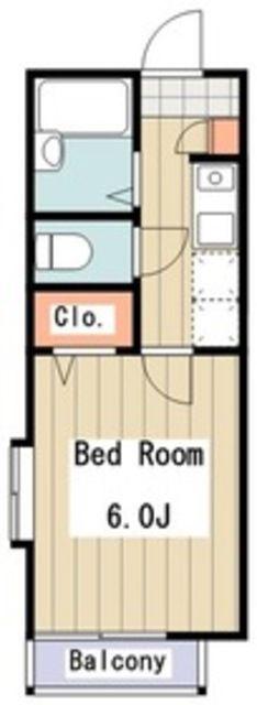 SHIINO MANSIONII(1K/2階)の間取り写真